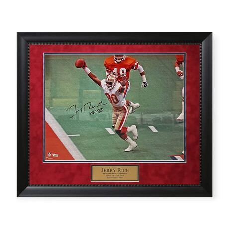 Jerry Rice // SF 49ers // Signed Photo + Framed