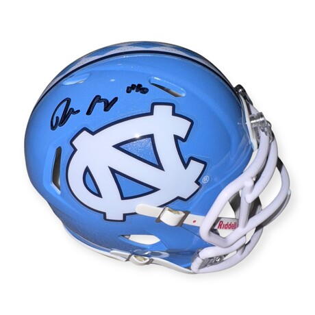 Drake Maye // UNC // Signed Mini Helmet