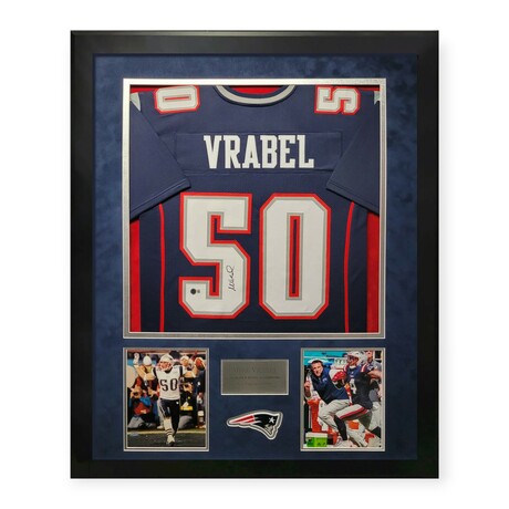 Mike Vrabel // NE Patriots // Signed Jersey + Framed