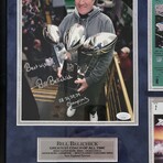 Bill Belichick // NE Patriots // Signed Cut + Inscr. + Framed