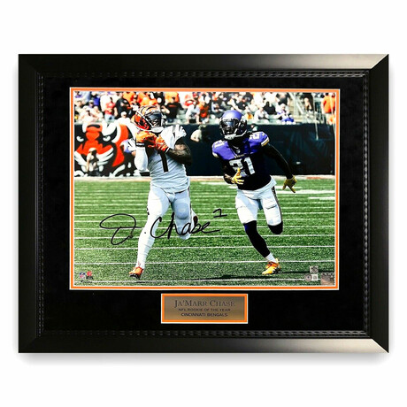 Ja'Marr Chase // CIN Bengals // Signed Photo + Framed