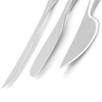 Alfredo Stainless Steel Cheese Knife Set // Set of 3 // 3390214