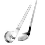 Arne Jacobsen Stainless Steel Left-Handed Breakfast Spoon Set // Set of 2 // 3355057