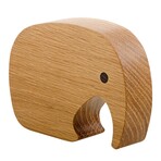Elephant Oak Wood Figurine // 3586307