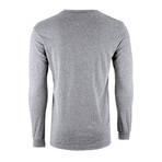 Crewneck Long-Sleeve Cuffed T-Shirt // Light Gray (L)