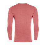 Crewneck Long-Sleeve Cuffed T-Shirt // Red (XS)