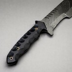 The Iron Nomad // Sculptured Black G10 Micarta Scales