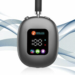 MAX600 Over-Head Headphones with LED Digital Display (Black)