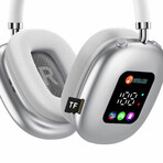 MAX600 Over-Head Headphones with LED Digital Display (Black)