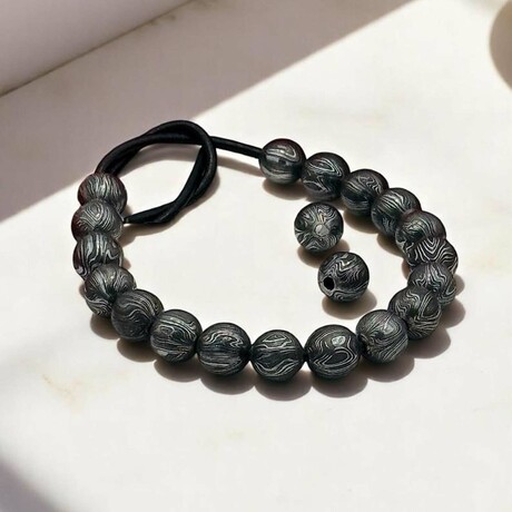 The Soul Beads // Hand-Forged Damascus Steel