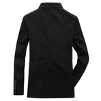 2-Buttons Single-BreastedSports Blazer // Black (XS)