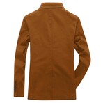 2-Buttons Single-BreastedSports Blazer // Caramel (S)