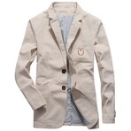 2-Buttons Single-BreastedSports Blazer // Beige (XS)
