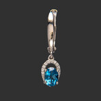 Genuine Sterling Silver London Blue Topaz Earring // v.2
