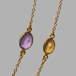 Genuine Sterling Silver Multi-Gemstone Necklace