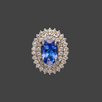 Genuine Sterling Silver Tanzanite Earring