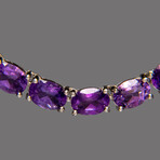 Genuine Sterling Silver Amethyst Necklace
