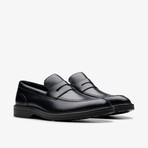 Aldwin Step Leather Loafer // Black (US: 7)