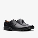 Elderidge Plain Leather Derby // Black (US: 7)