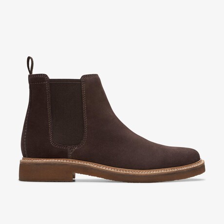 Clarkdale Easy Chelsea Suede Boot // Dark Brown (US: 7)