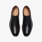 Elderidge Plain Leather Derby // Black (US: 7)