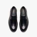 Aldwin Step Leather Loafer // Black (US: 7)