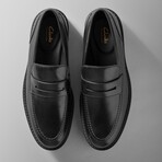 Aldwin Step Leather Loafer // Black (US: 7)