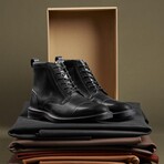 Aldwin Cap Toe Leather Boot // Black (US: 7.5)