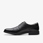 Elderidge Cap Leather Derby // Black (US: 10)