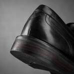 Aldwin Step Leather Loafer // Black (US: 7)