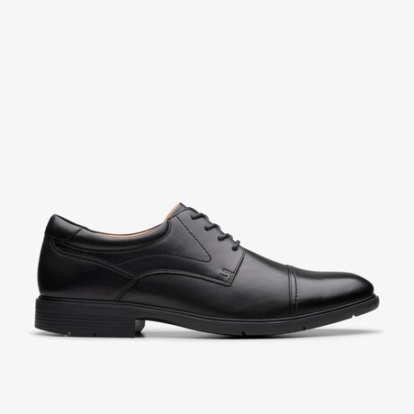 Elderidge Cap Leather Derby // Black (US: 7)