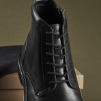 Aldwin Cap Toe Leather Boot // Black (US: 7.5)