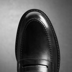 Aldwin Step Leather Loafer // Black (US: 7)