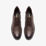Aldwin Cap Toe Leather Boot // Brown (US: 7.5)