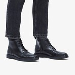 Aldwin Cap Toe Leather Boot // Black (US: 7.5)