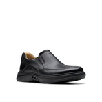 Un Briley Step Leather Loafer // Black (US: 7)