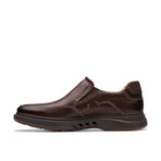 Un Briley Step Leather Loafer // Mahogany (US: 9.5)