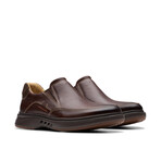 Un Briley Step Leather Loafer // Mahogany (US: 9.5)