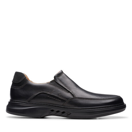 Un Briley Step Leather Loafer // Black (US: 7)