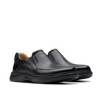 Un Briley Step Leather Loafer // Black (US: 7)