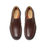 Un Briley Step Leather Loafer // Mahogany (US: 9.5)