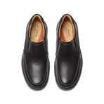 Un Briley Step Leather Loafer // Black (US: 7)