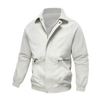 Bomber Jacket // Light Gray (3XL)