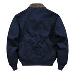 Fleece-Lined Flight Jacket // Navy (S)
