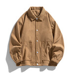 Button-Up Corduroy Oversized Jacket // Caramel (S)