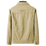 Zip-Up Jacket // Khaki (2XL)