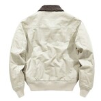 Fleece-Lined Flight Jacket // White (XL)