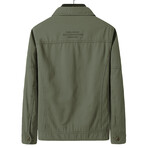 Zip-Up Jacket // Army Green (XL)