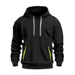 Hoodie w/ Contrast Details // Black (XS)