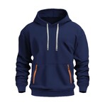 Hoodie w/ Contrast Details // Navy (XS)